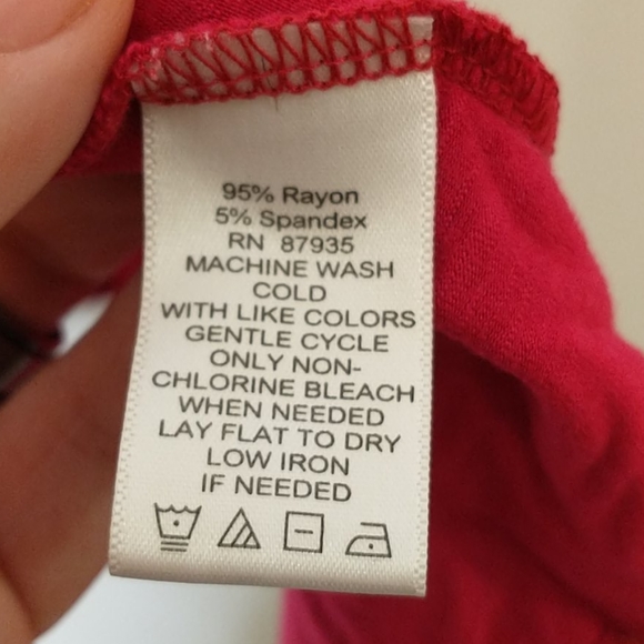 Logo Lori goldstein darkpink shark bite hem tunic - Picture 4 of 6